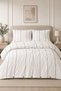 Luna Double Duvet Cover Set |   240X220 cm |   2 Pieces 50X70 cm with Pillowcases |   Premium Striped Design