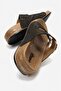 Double Buckle Women's Slippers Black - 4