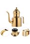 Stainless Steel Oil Dispenser, Bottle for Kitchen, Cooking Oil Container with Lid & Curved Handle, Gold Bottle Pot for Home/Hotel/Restaurant - 4