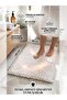 Chenille Bath Mat, Microfiber, White, 40X60 cm Bathroom Rug, Long Pile, High Absorbency, Machine Washable - 4