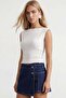 Woman's white blouse with gipeli waist alc-x15543 - 2