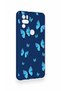 Omix X300 Compatible Blue Butterfly Patterned Silicone Case - 3