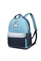 Smartbags Large Size Unisex Backpack 2022-3181 Ice Blue A.Gray Lacquered - 2