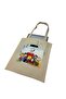 Tote Bag with Pockets, Casual Tote Bag, Beach Bag, 100% Cotton Thick Ribs Fabric, Shoulder Bag - 2