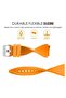 Silicone Replacement Sports Strap Band For Samsung S3 Classic Orange Colour - 3