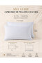 Set of 2 Microfiber Pillow Covers – Soft Breathable Pillow Cases with Envelope Closure - 3