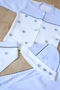 Baby Boy 5-Piece Hospital Discharge Set 100% Cotton Newborn Baby Gift Bodysuit Set Blue Stl7205 - 3