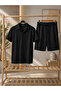 Summer Men's Shirt and Shorts Set
