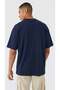 Men's oversized casual t-shirt - earth navy - 6