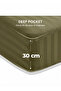 4-Piece Luxury King Size Striped Bedding Set – Duvet Cover 220×240 cm, Fitted Bedsheet 200×200+30 cm & 2 Pillow Covers 48×74+5 cm | Hotel-Style Premium Bed Linen Set - 4