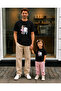 Father's Day Dad Daughter Combination T-Shirt Oversize 100% Cotton Printed T-Shirt (2 Pieces Must Be Ordered for Combination)