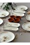 Nevruz Model Embossed 6-Person 14-Piece Modern Breakfast Set (with Sauce Bowl) - 3