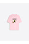 Matcha Printed Crew Neck Oversize Trendy Women's T-Shirt