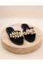 Maris Women's Black Special Design Summer Slippers with Shell Detail - 8