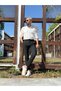 Men's Gofre Viscose Fabric Slim Fit Trousers - 6