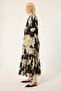Leather Belt Patterned Dress - 2