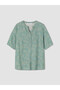 Original Crochet Collar Floral Blouse - 5