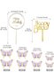 22Pcs Butterfly Cake Decorations, with Happy Birthday Acrylic Cake Toppers, Clean Paper, Durable, Acrylic And Metal Toppers,for Baby Shower Wedding & Birthday Party Decor, Purple