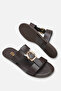 Gülçi̇n Women's Front Buckle Slippers A035-K75 - 4