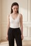 My Fashion Ankle-Length Straight Gabardine Pants with Drawstring Waist Detail - 3