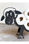 8-Roll Toilet Paper Stand with Fun Sheep Figure – Decorative Metal Bathroom Accessory - 2
