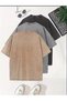 3-Pack Basic Unisex Washable Vintage Oversize T-Shirt - 2