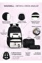 Licensed Twill Fabric Logo Cover Black School Backpack, Thermal Lunch Bag and Pen Holder - 2