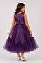 Girl's Princess Tulle Detailed Stone Belted Special Occasion Evening Dress Ak2615 - 4