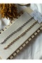 Xuping Zircon Stone Asymmetric Sequin Chain Bracelet - 7