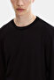 Black Regular Fit Crew Neck Seasonal Knitwear - 4