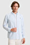 Men's Striped Blue Long Sleeve Shirt 50322165-Vr036
