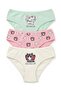 Girl's 3-Piece Cotton Underwear with Printed Comfort-Focused Design (8830-3)
