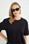 Lace Crew Neck Casual T-Shirt - 3