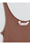 Seray New Season U-Neck Ribbed Women's Pajama Top - 7