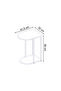 Roya Modern Side Table 56cm W - Brown M.SH.29382.3 - 5