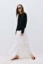 Black Naya Draped Long Sleeve T-Shirt - 8