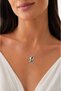316L Steel Chain Silver Color Dolphin Model Women's Necklace |   Elegant Design with Blue Detailed Dolphin Figure - 2