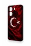 Redmi 13C Compatible Wolf Turkish Flag Patterned Silicone Case - 3