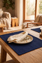 Barcelona Velvet Textured 6-Piece American Service Set Navy Blue - 3