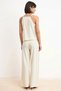Women's Halter Neck Sleeveless Embroidered Blouse Wide Leg Long Pants 100% Cotton Woven Set Daily Casual - 5