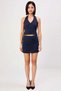 Women's Sleeveless V-Neck Crop Top Mini Skirt Two-Piece Woven Suit Aerobin Fabric Daily Casual Modern - 4
