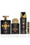 طقم هدايا ذهبي للجنسين من القِيام - 3 قطع (عطر 100 مل، عطر 20 مل، مزيل عرق 200 مل) |   مجموعة هدايا عطور فاخرة من الجلد - 2