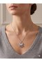 26Kly75 - Steel Stone Lucky Pendant Necklace - 2