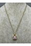 26Kly04 - Steel Interlocking Heart Necklace