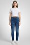 Women Skinny Fit Solid Mid Waist Stretchable Jeans, Blue - 3