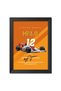 Alayra Ayrton Senna F1 Poster McLaren MP4/4 Formula One Photo Frame Painting with Black Texture