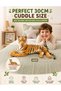 Tiger Plush Toy 30CM Realistic Jungle Tiger Stuffed Animal Soft Plush Doll PP Cotton Filled Cuddly Pillow Wildlife Toy Decorative Gift for Kids Boys Girls Toddlers and Babies - 3