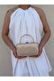 Women's Wavy Gold Evening Dress Bag Portfolio Bag - 4