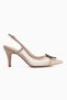 Norea Beige Buckle Women's Heeled Shoes - 2