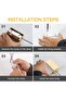 Modern LED Wall Light, Frosted Acrylic Wall Sconce 10W, Warm Light 3000K, Gold - 6